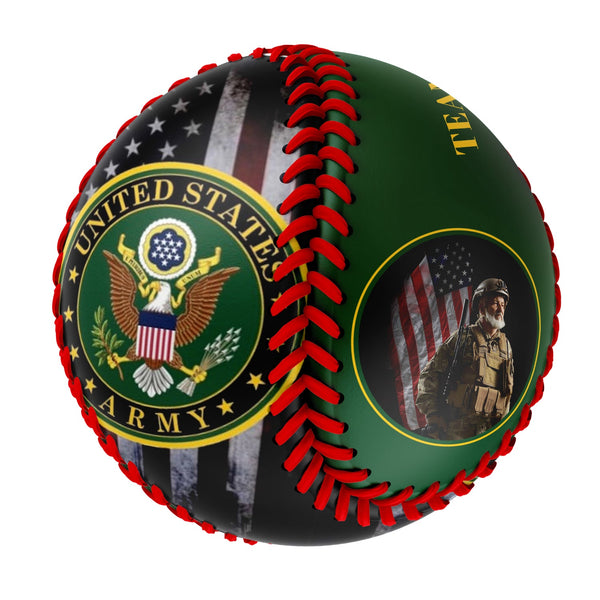 Custom Dark Green United States Army Photo Baseballs
