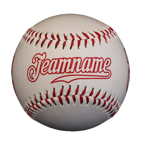 Custom White Leather White Authentic Baseballs
