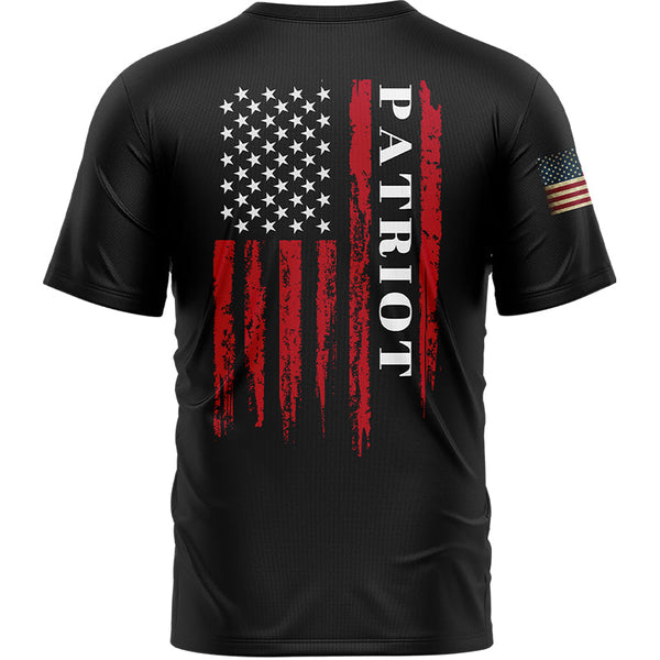 Custom Black American Patriot Name T-Shirt